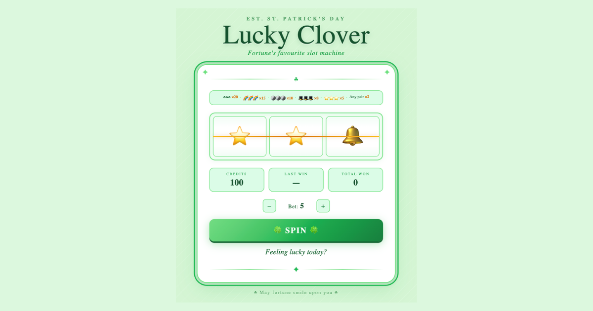 Clover Slot Machine